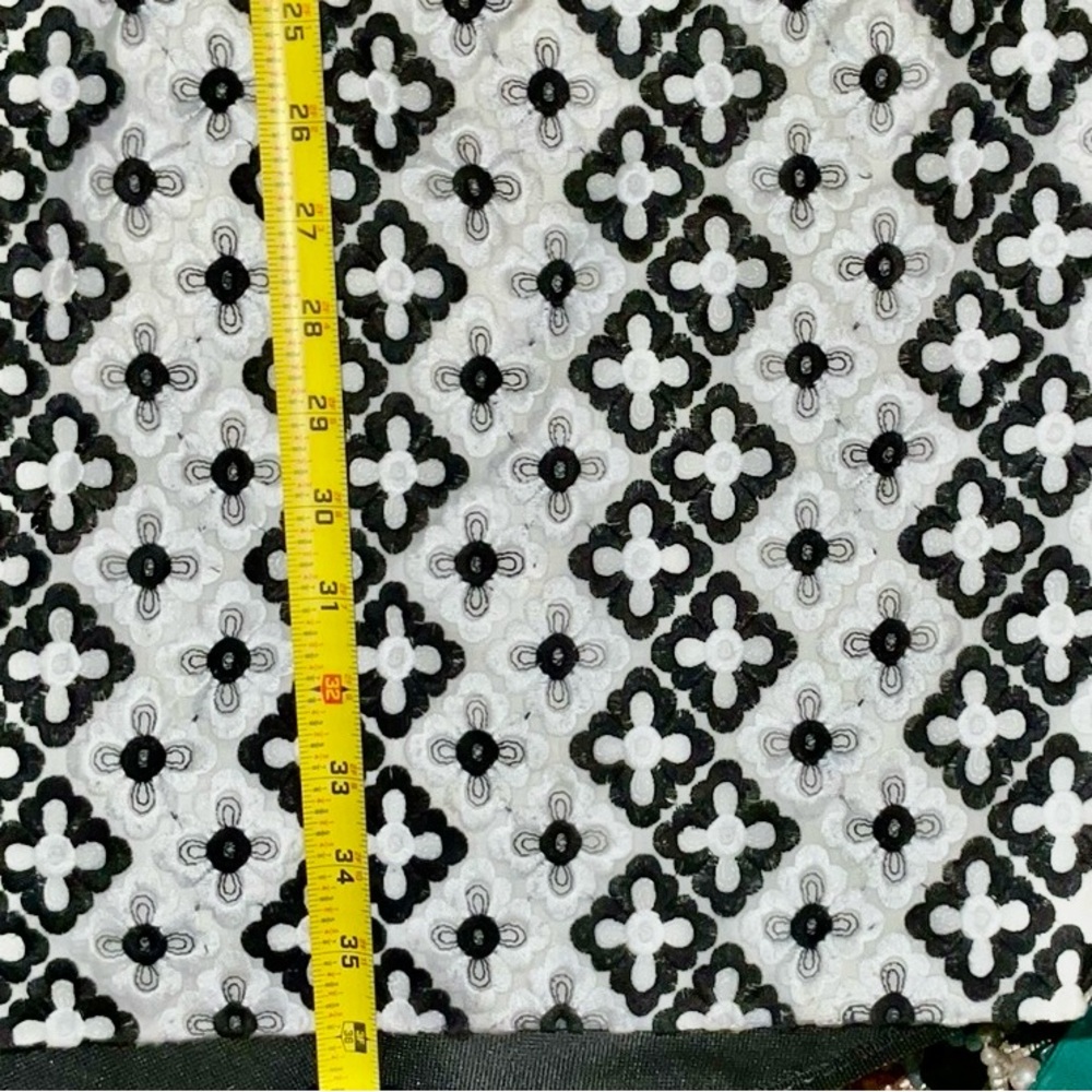 Katherine Kelly Sasha Dress NWT Black White Floral Sheath Cocktail Dress 10 - Picture 11 of 14